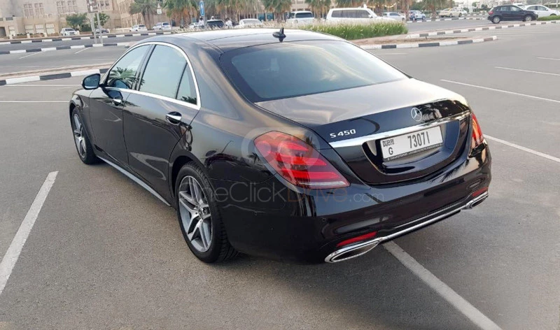 Black Mercedes Benz S450 2019 for rent in Dubai 8